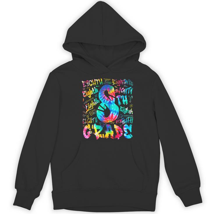 Back To School Eighth 8th Grade Tie Dye Typography Teacher Women's Hoodie, novelty gifts, funny gifts Back To School Eighth 8th Grade Tie Dye Typography Teacher Women's Hoodie, novelty gifts, funny gifts