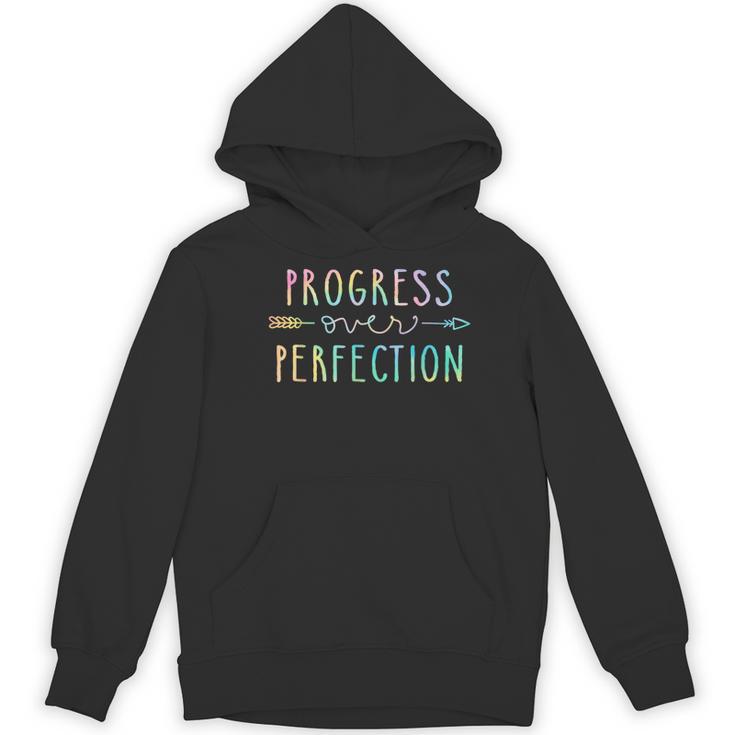 Back To School Progress Over Perfection Motivational Teacher Women's Hoodie, novelty gifts, funny gifts Back To School Progress Over Perfection Motivational Teacher Women's Hoodie, novelty gifts, funny gifts