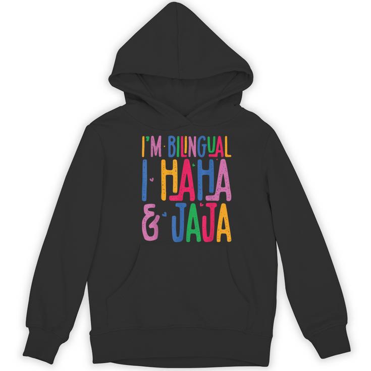 I Am Bilingual I Haha And Jaja Latina Latino Spanish Teacher Women's Hoodie, novelty gifts, funny gifts