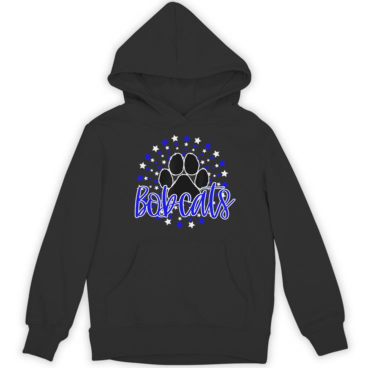 Blue Bobcats School Spirit Coquette Bow Mascot Teacher Women's Hoodie, novelty gifts, funny gifts Blue Bobcats School Spirit Coquette Bow Mascot Teacher Women's Hoodie, novelty gifts, funny gifts