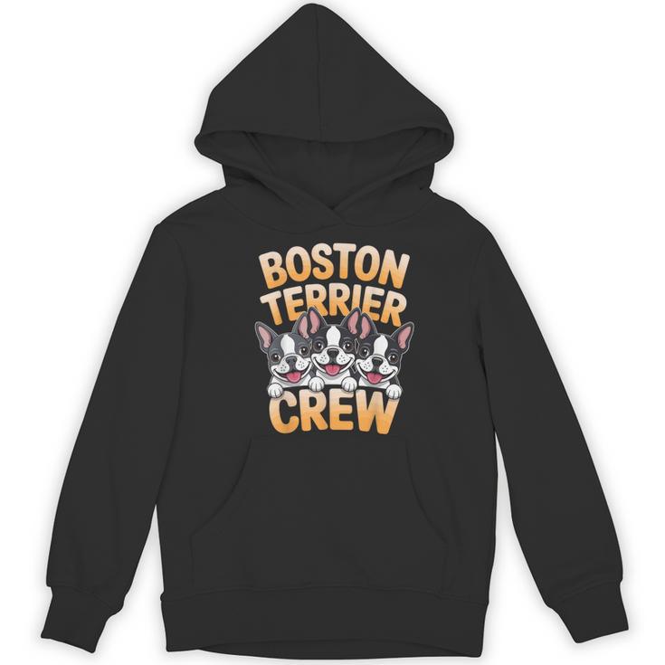 Boston Terrier Crew Cartoon For Dog Owner Pet Boston Terrier Women's Hoodie, novelty gifts, funny gifts