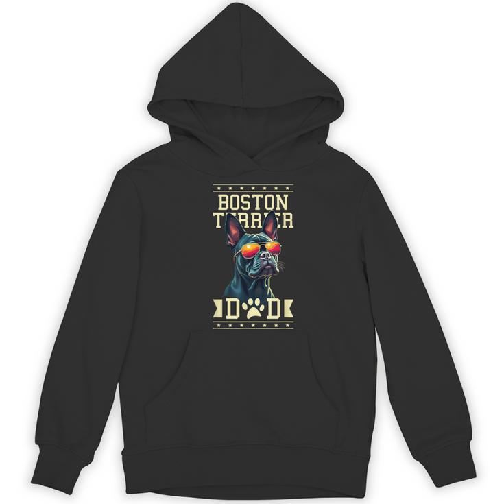 Boston Terrier Dad Boston Bull Bostie Dog Women's Hoodie, novelty gifts, funny gifts
