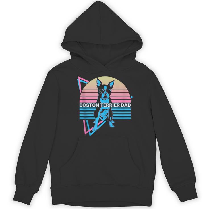 Boston Terrier Dad Retro Women's Hoodie, novelty gifts, funny gifts