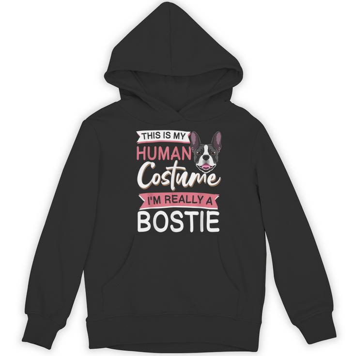 Boston Terrier Dog Bostie Halloween Costume Dog For Kids Women's Hoodie, novelty gifts, funny gifts