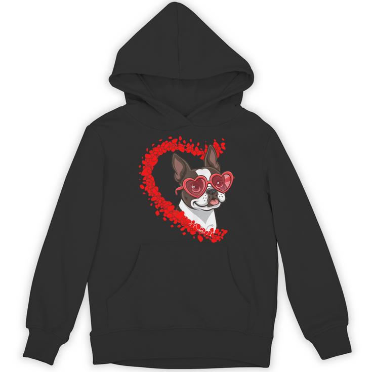 Boston Terrier Dog Mom Dad Valentine’s Day Pet Lover For Men Women Kids Women's Hoodie, novelty gifts, funny gifts