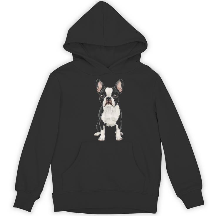 Boston Terrier Dog Motif Pet Art Boston Terrier For Men Women Kids Women's Hoodie, novelty gifts, funny gifts