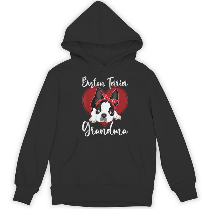 Boston Terrier Grandma Dog Owner Boston Terrier For Men Women Women's Hoodie, novelty gifts, funny gifts