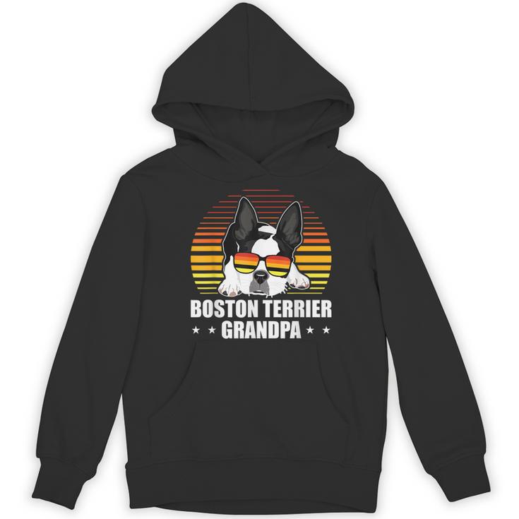 Boston Terrier Grandpa Dog Owner Boston Terrier Women's Hoodie, novelty gifts, funny gifts