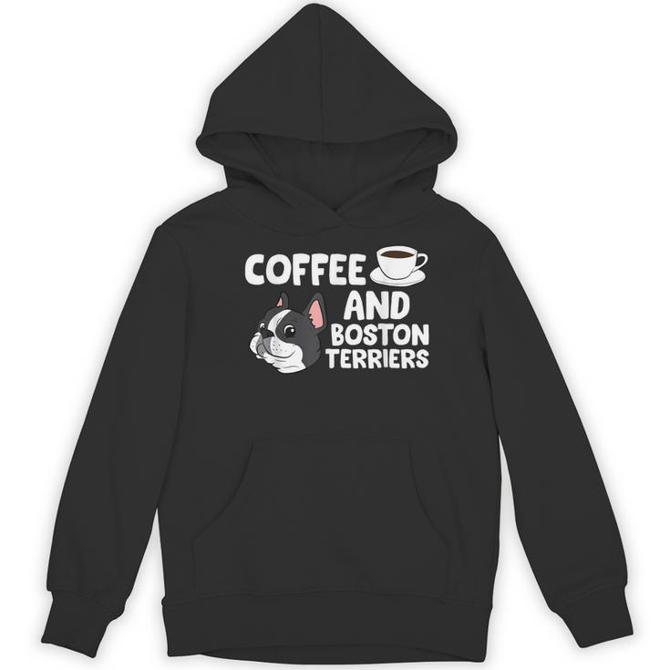 Boston Terrier Lover Coffee And Boston Terriers Women's Hoodie, novelty gifts, funny gifts