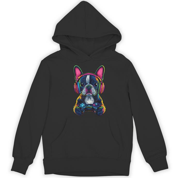 Boston Terrier Lovers Gaming Headphones Boston Terrier Women's Hoodie, novelty gifts, funny gifts