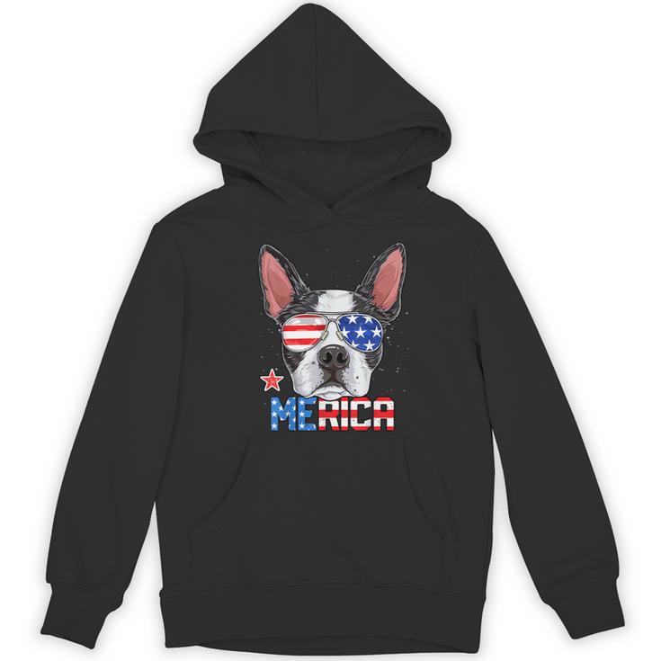 Boston Terrier Merica 4th Of July T Shirt Men Boys Dog Puppy Women's Hoodie, novelty gifts, funny gifts