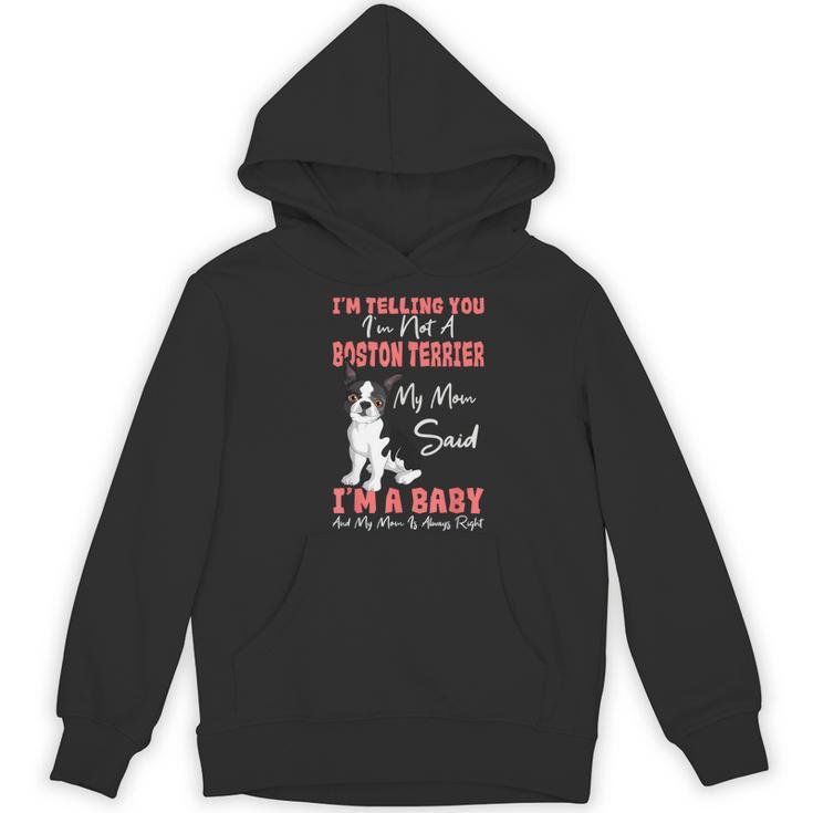 Boston Terrier Mom American Gentleman Dog Lover Mother's Day Women's Hoodie, novelty gifts, funny gifts