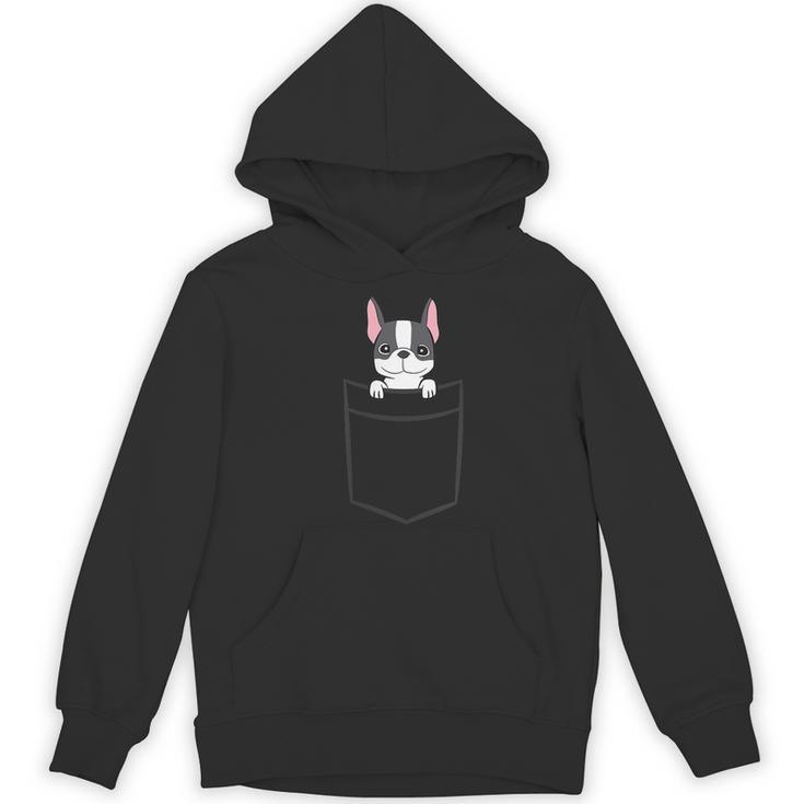 Boston Terrier In The Pocket Cute Boston Terrier Dog For Men Women Girls Kids Women's Hoodie, novelty gifts, funny gifts