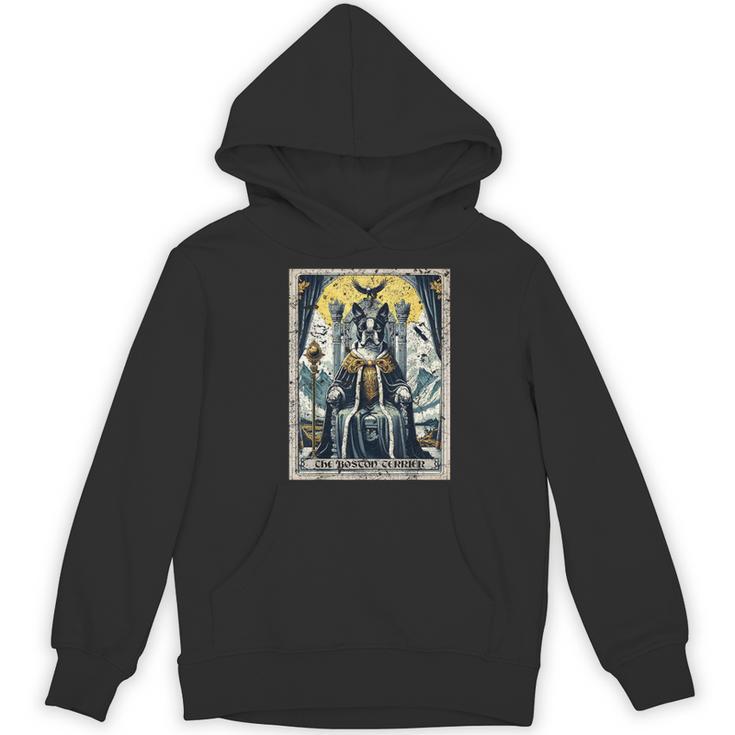 Boston Terrier Tarot Card Dog Women's Hoodie, novelty gifts, funny gifts