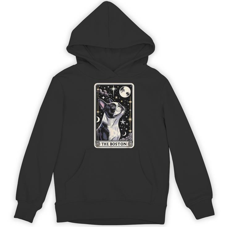 Boston Terrier Tarot Card Star With The Moon Men Women Kids Women's Hoodie, novelty gifts, funny gifts