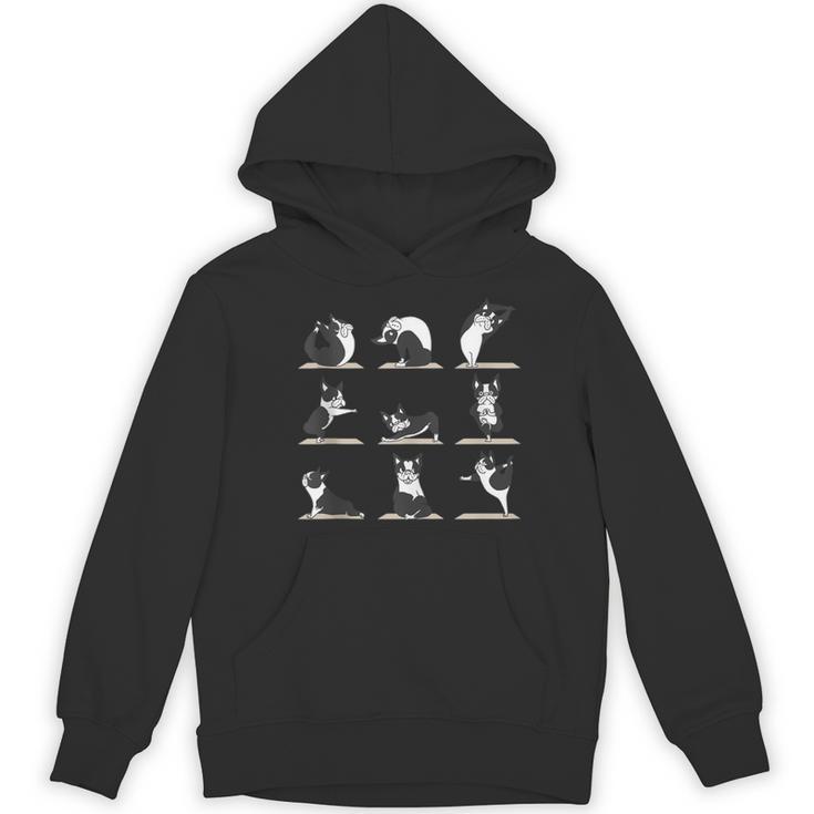 Boston Terriers Yoga Women's Hoodie, novelty gifts, funny gifts
