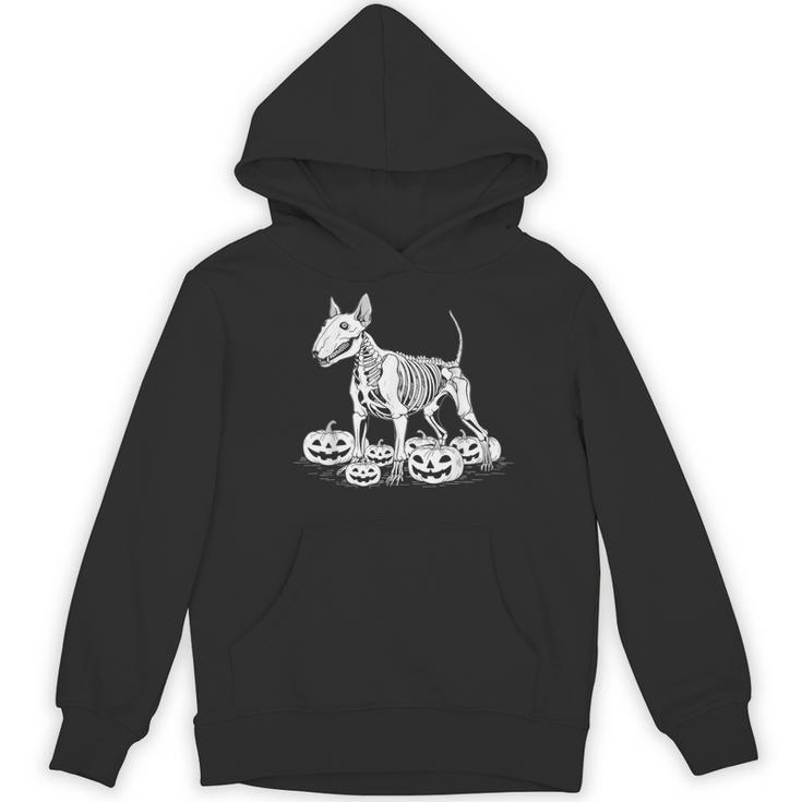 Bull Terrier Skeleton Birthday Halloween Kids Women's Hoodie, novelty gifts, funny gifts