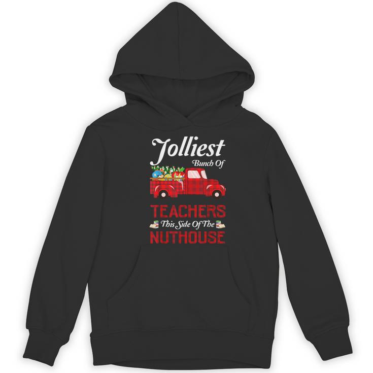 Bunch Of Teachers This Side Of The Nuthouse Xmas Women's Hoodie, novelty gifts, funny gifts
