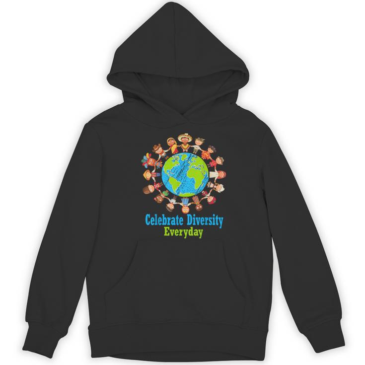 Celebrate Diversity Everyday Teachers & School Student Women's Hoodie, novelty gifts, funny gifts