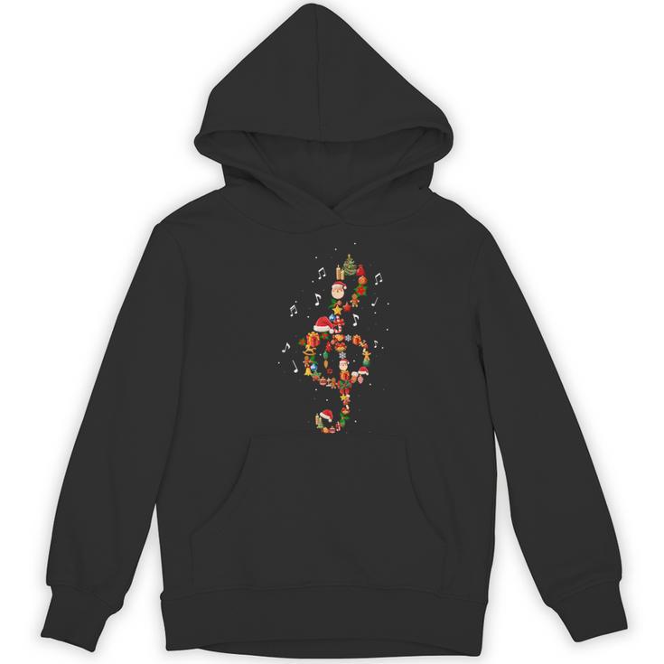 Christmas Musical Note Music Lover Teacher Sing Carols Jesus Women's Hoodie, novelty gifts, funny gifts