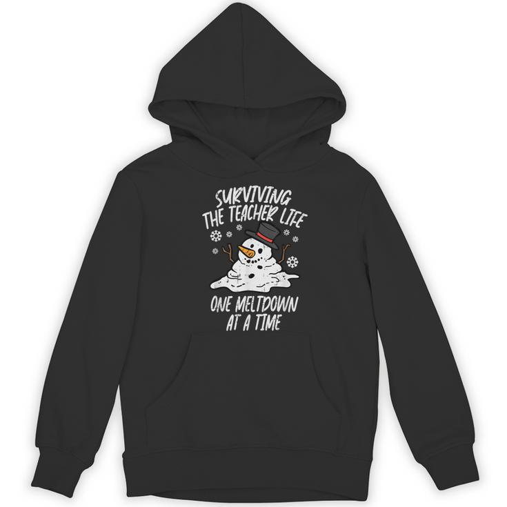 Christmas Surviving Teacher Life Meltdown Xmas Women Men Women's Hoodie, novelty gifts, funny gifts Christmas Surviving Teacher Life Meltdown Xmas Women Men Women's Hoodie, novelty gifts, funny gifts