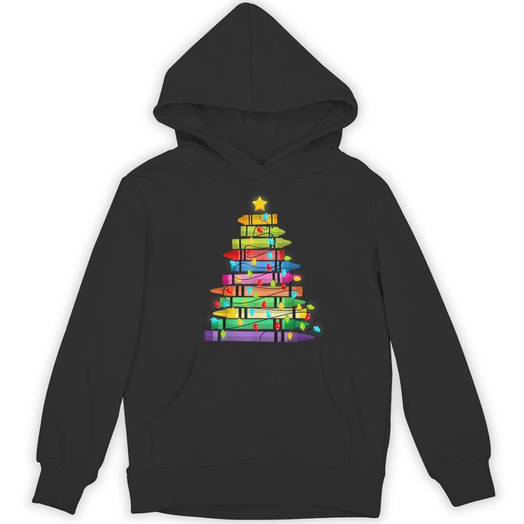 Christmas Tree Made Of Crayons School Teacher Life Student Women's Hoodie, novelty gifts, funny gifts Christmas Tree Made Of Crayons School Teacher Life Student Women's Hoodie, novelty gifts, funny gifts