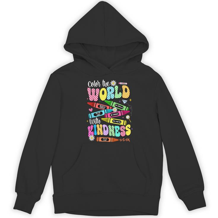 Color The World With Kindness Teacher Back To School Women's Hoodie, novelty gifts, funny gifts