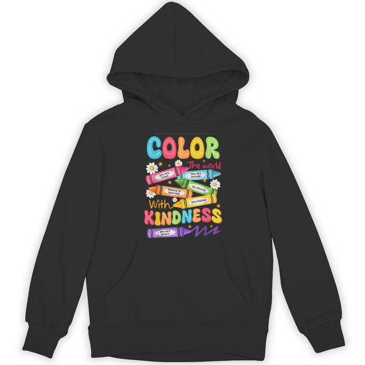 Color The World With Kindness Teachers Back To School Women's Hoodie, novelty gifts, funny gifts Color The World With Kindness Teachers Back To School Women's Hoodie, novelty gifts, funny gifts