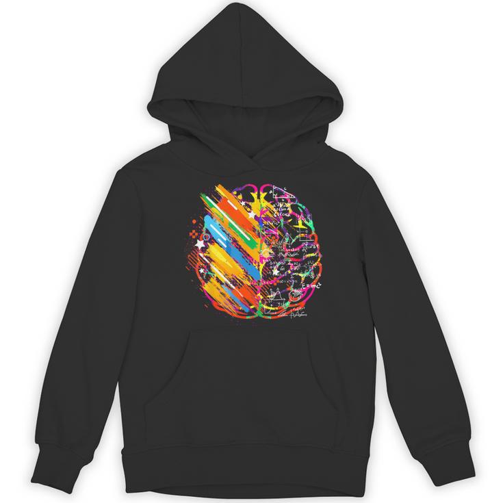 Colorful Brain Art Teacher Artist Painter Student Women's Hoodie, novelty gifts, funny gifts Colorful Brain Art Teacher Artist Painter Student Women's Hoodie, novelty gifts, funny gifts