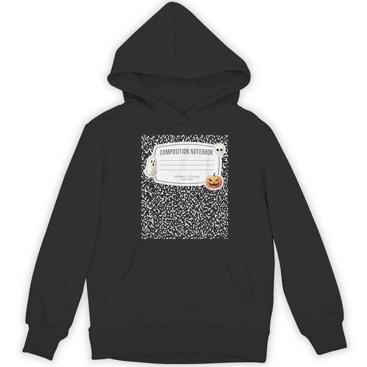 Composition Notebook Costume Adult Halloween For Teacher Women's Hoodie, novelty gifts, funny gifts
