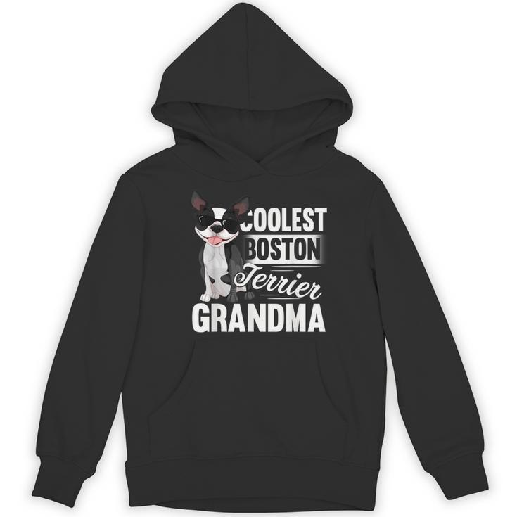 Coolest Boston Terrier Grandma Dog Women's Hoodie, novelty gifts, funny gifts