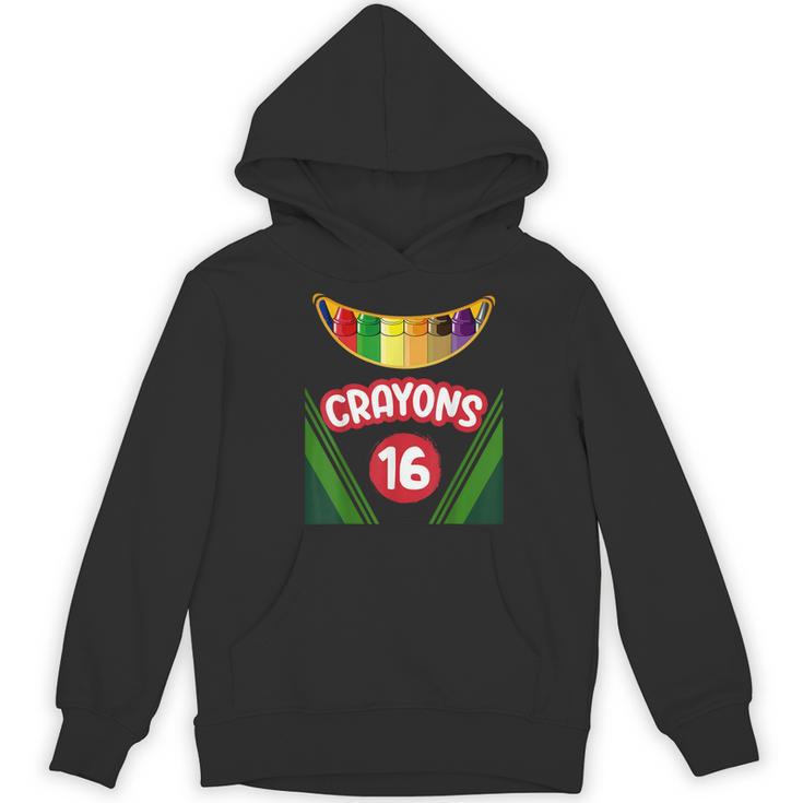 Crayon Box Fun Teacher Student Crayon Squad Halloween 2023 Women's Hoodie, novelty gifts, funny gifts