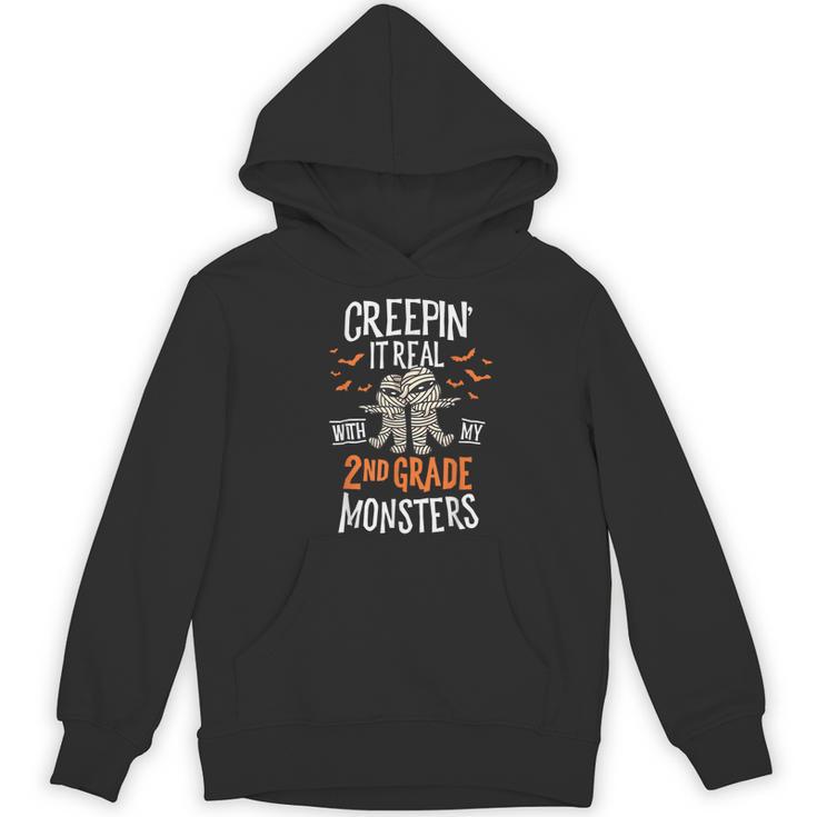 Creepin It Real With My 2nd Grade Monsters Halloween Teacher For Men Women Kids Women's Hoodie, novelty gifts, funny gifts Creepin It Real With My 2nd Grade Monsters Halloween Teacher For Men Women Kids Women's Hoodie, novelty gifts, funny gifts