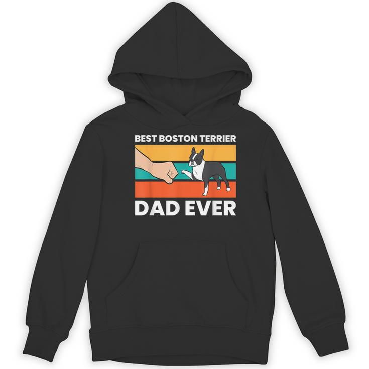 Cute Boston Terrier Best Boston Terrier Dad Ever Women's Hoodie, novelty gifts, funny gifts