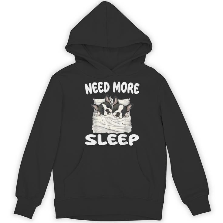 Cute Boston Terrier Need More Sleep Pajamas Nightgown Women's Hoodie, novelty gifts, funny gifts