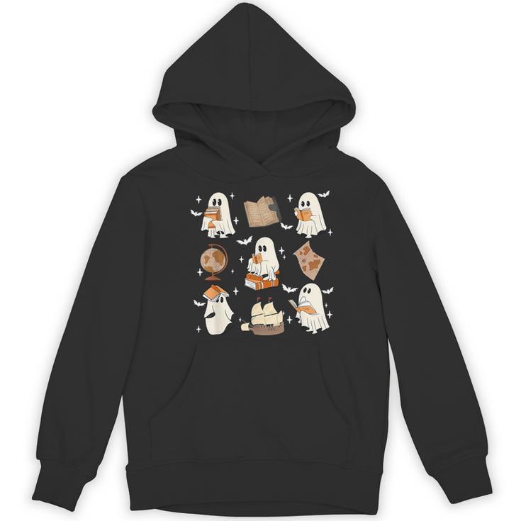 Cute Ghosts Reading Book Bookworm Halloween History Teacher Women's Hoodie, novelty gifts, funny gifts Cute Ghosts Reading Book Bookworm Halloween History Teacher Women's Hoodie, novelty gifts, funny gifts