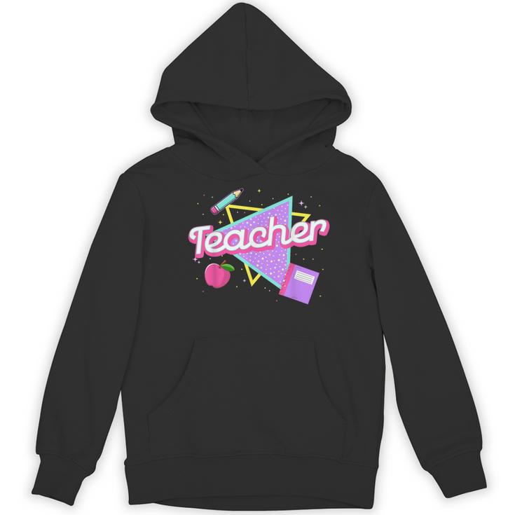 Cute Teacher Shirt 80's 90's Style Retro Old School Teacher For Men Women Women's Hoodie, novelty gifts, funny gifts