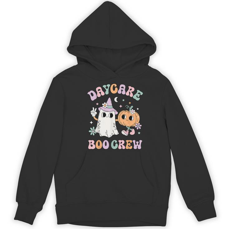 Daycare Boo Crew Groovy Halloween Floral Ghost Kid Teacher Women's Hoodie, novelty gifts, funny gifts Daycare Boo Crew Groovy Halloween Floral Ghost Kid Teacher Women's Hoodie, novelty gifts, funny gifts