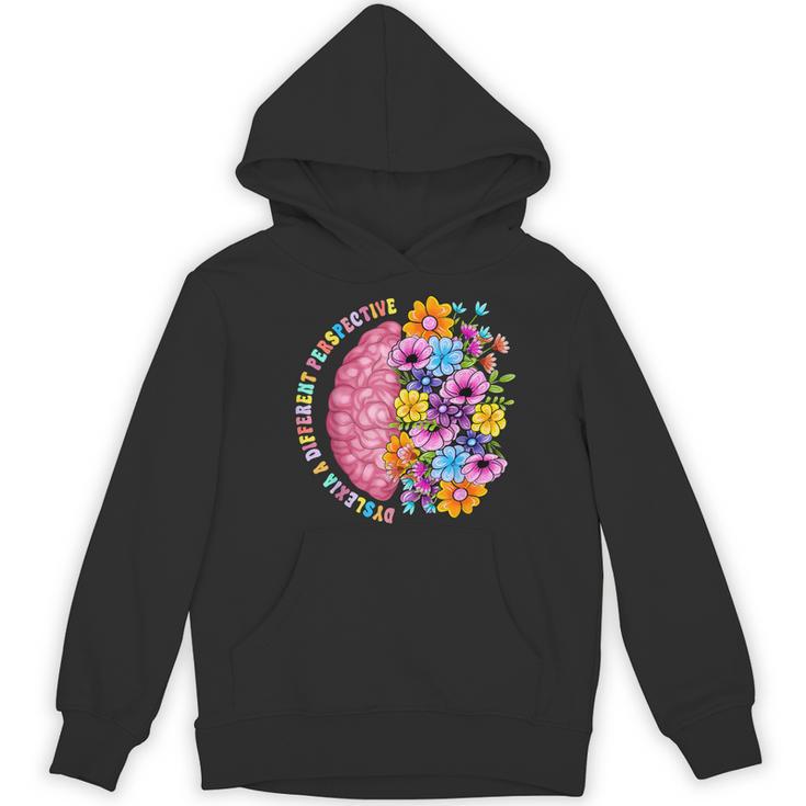 Dyslexia Different Perspective Reading Brain Floral Teacher Women's Hoodie, novelty gifts, funny gifts Dyslexia Different Perspective Reading Brain Floral Teacher Women's Hoodie, novelty gifts, funny gifts