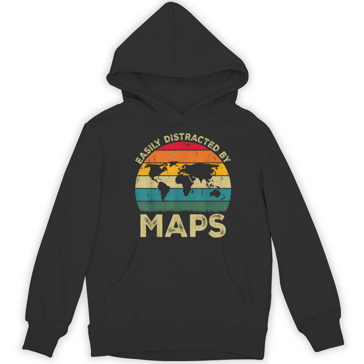 Easily Distracted By Maps Geography Teacher Women's Hoodie, novelty gifts, funny gifts Easily Distracted By Maps Geography Teacher Women's Hoodie, novelty gifts, funny gifts