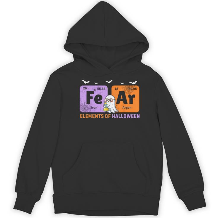 Elements Of Halloween Fear Periodically Chemistry Teacher Women's Hoodie, novelty gifts, funny gifts