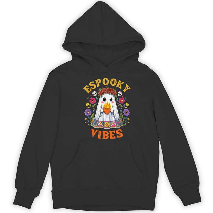Espooky Vibes Spanish Mexican Halloween Ghost Teachers Women's Hoodie, novelty gifts, funny gifts