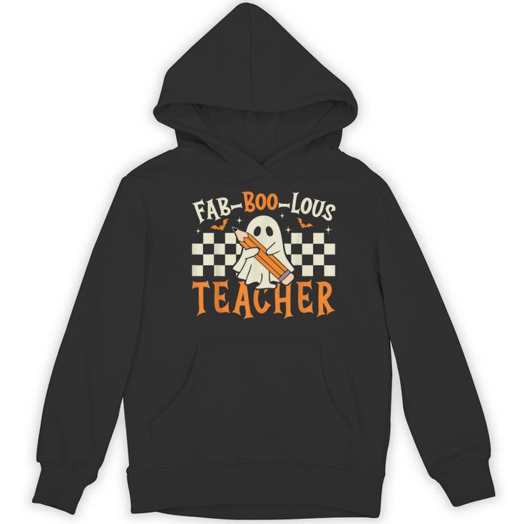 Fab Boo Lous Teacher Retro Ghost Spooky Halloween Costume Women's Hoodie, novelty gifts, funny gifts