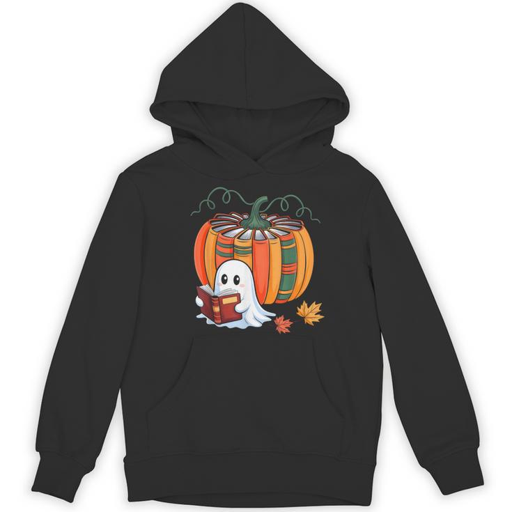 Fall Book Pumpkin Ghost Reading Books Halloween Teacher Women's Hoodie, novelty gifts, funny gifts Fall Book Pumpkin Ghost Reading Books Halloween Teacher Women's Hoodie, novelty gifts, funny gifts