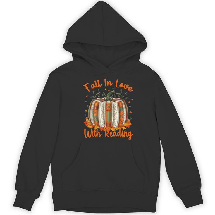 Fall In Love With Reading Pumpkin Autumn Librarians Teacher Women's Hoodie, novelty gifts, funny gifts Fall In Love With Reading Pumpkin Autumn Librarians Teacher Women's Hoodie, novelty gifts, funny gifts