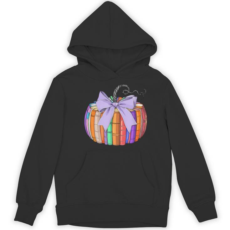 Fall Pumpkin Books Lover Halloween Teacher Teaching Staff Women's Hoodie, novelty gifts, funny gifts
