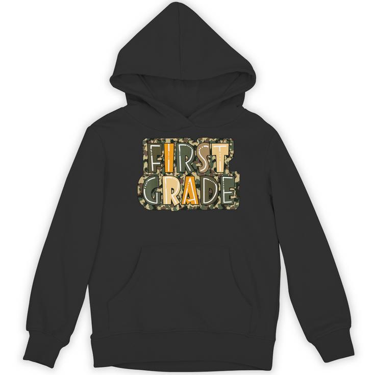 First 1St Grade Camo Camouflage Boy Teacher Back To School Women's Hoodie, novelty gifts, funny gifts First 1St Grade Camo Camouflage Boy Teacher Back To School Women's Hoodie, novelty gifts, funny gifts