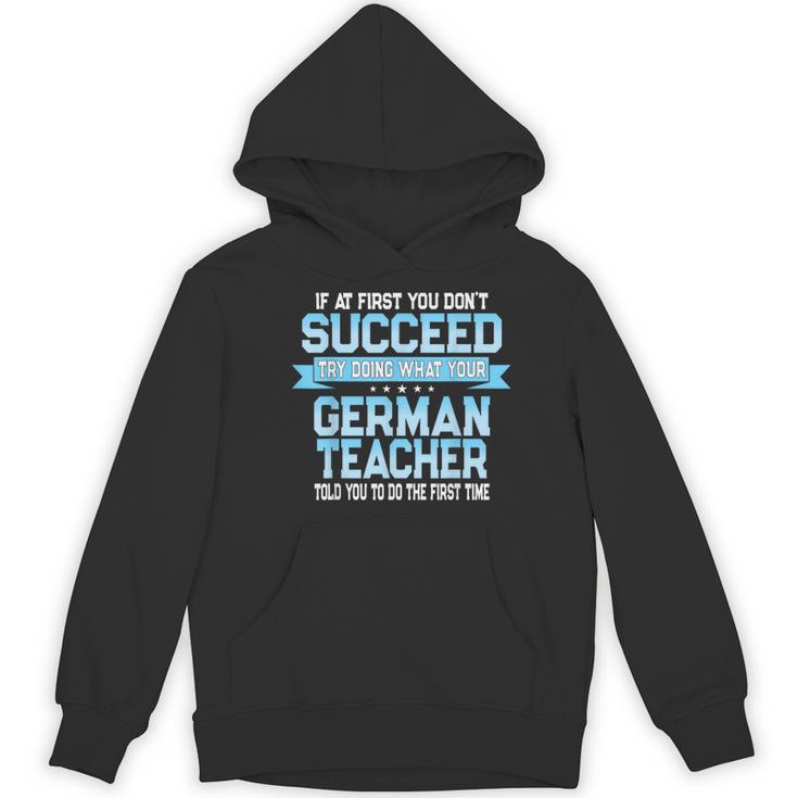 Fun German Teacher Appreciation Language Class Saying Women's Hoodie, novelty gifts, funny gifts