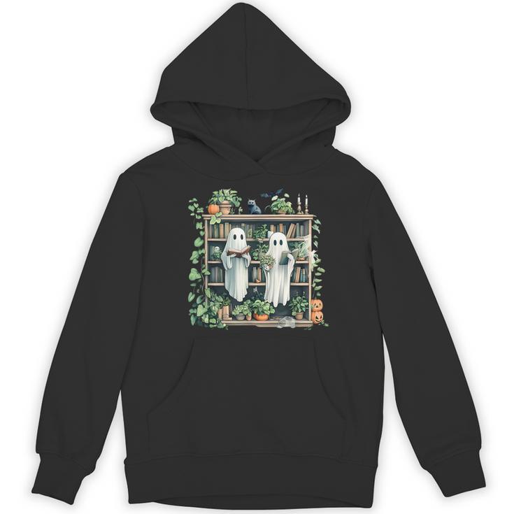 Ghost Plant Library Halloween Reading Books Teacher Vintage Women's Hoodie, novelty gifts, funny gifts Ghost Plant Library Halloween Reading Books Teacher Vintage Women's Hoodie, novelty gifts, funny gifts