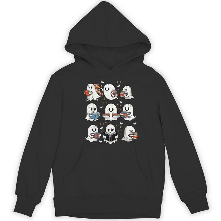 Ghosts With Books Library Halloween Men Women Kids Teacher Women's Hoodie, novelty gifts, funny gifts
